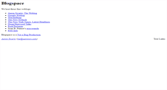 Desktop Screenshot of blogspace.com
